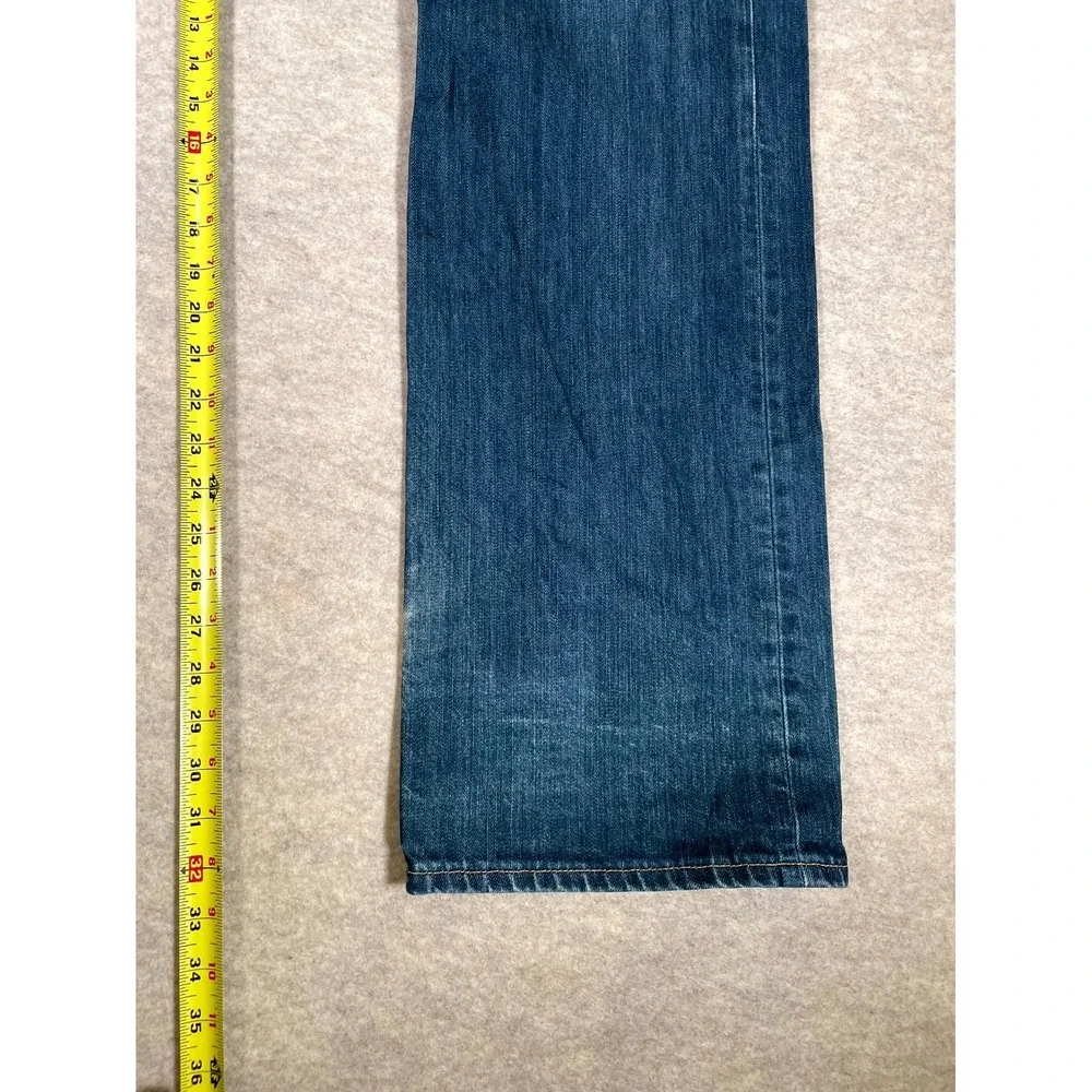 Levis 501 Original Fit Jeans Mens 38x34 Blue Denim‎ Mid Rise Cotton Medium Wash